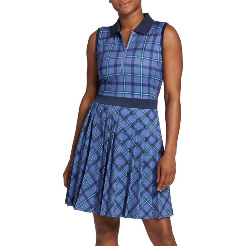 Lady Hagen Women's Pleated Sleeveless Golf Dress